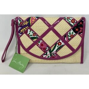 Vera Bradley Envelope Straw‎ Wristlet in Viva la Vera Pattern 11678-109 NWT